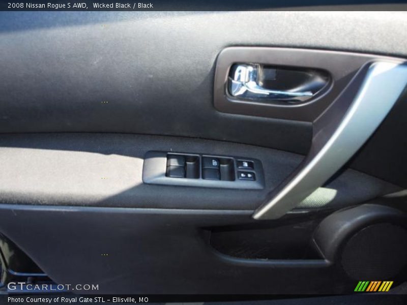 Wicked Black / Black 2008 Nissan Rogue S AWD