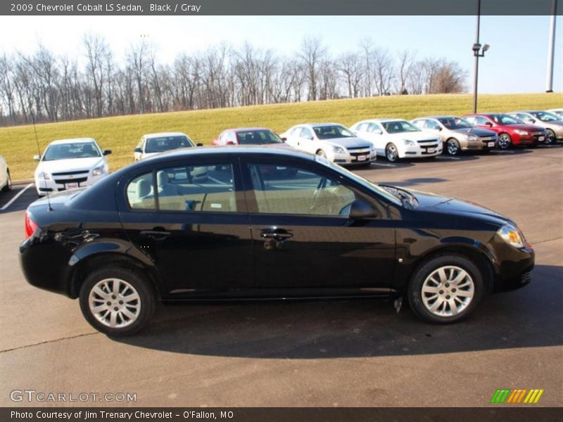 Black / Gray 2009 Chevrolet Cobalt LS Sedan