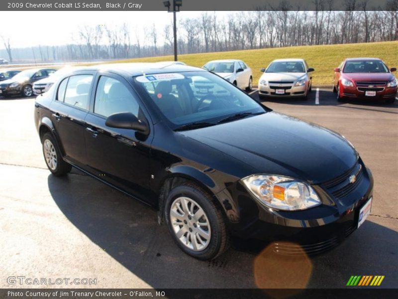 Black / Gray 2009 Chevrolet Cobalt LS Sedan