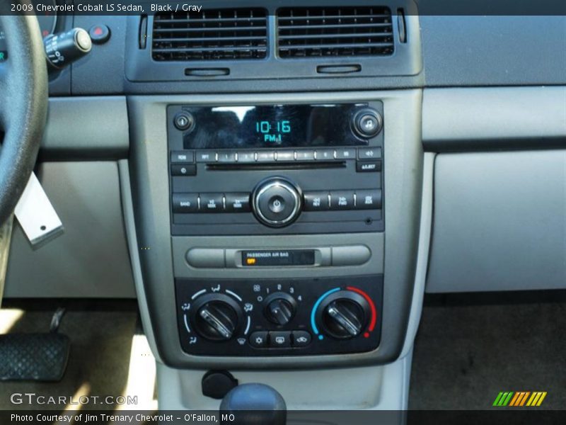 Black / Gray 2009 Chevrolet Cobalt LS Sedan