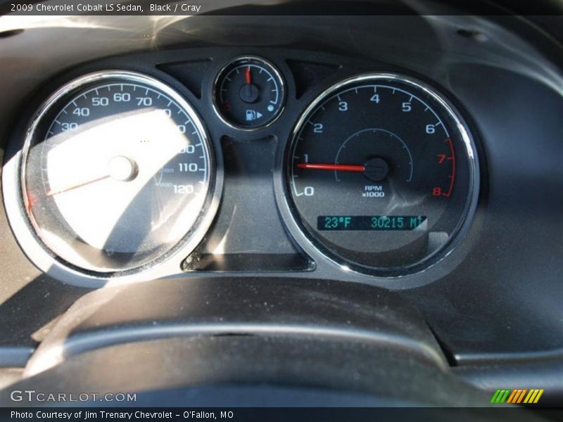 Black / Gray 2009 Chevrolet Cobalt LS Sedan