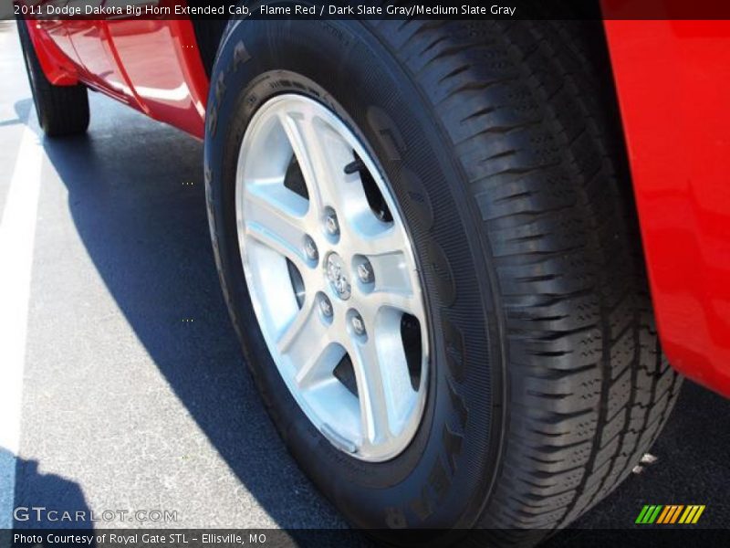 Flame Red / Dark Slate Gray/Medium Slate Gray 2011 Dodge Dakota Big Horn Extended Cab