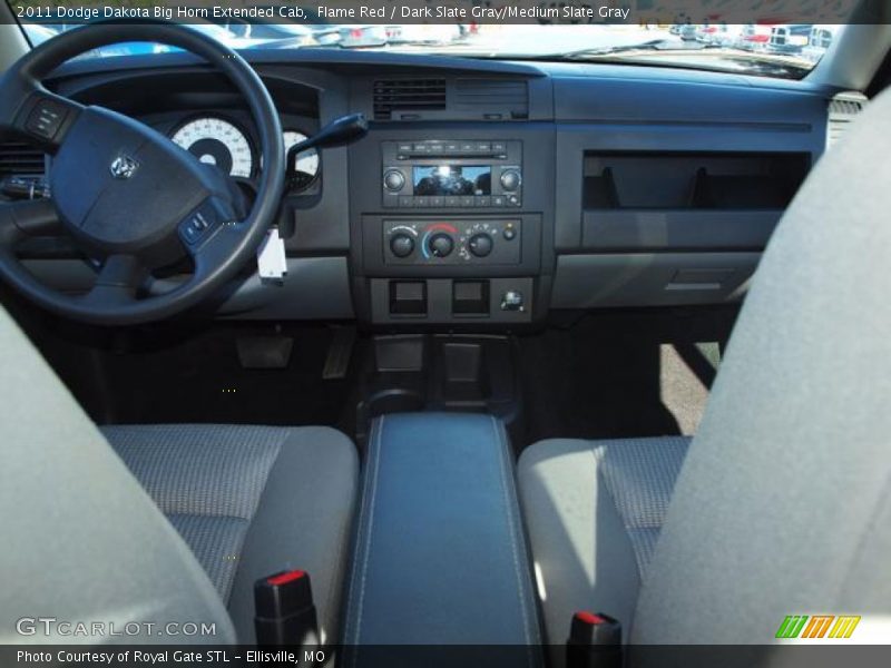 Flame Red / Dark Slate Gray/Medium Slate Gray 2011 Dodge Dakota Big Horn Extended Cab