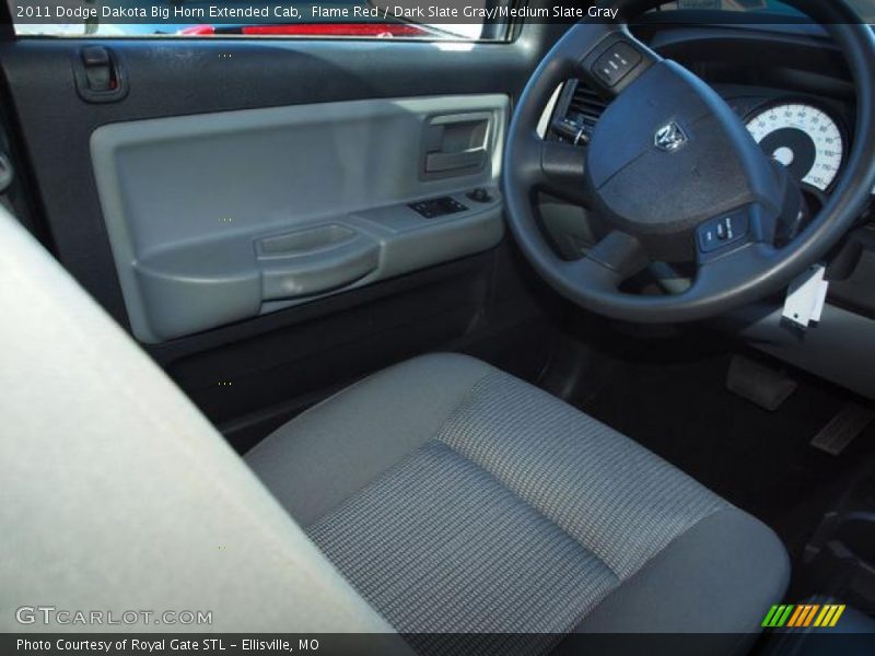 Flame Red / Dark Slate Gray/Medium Slate Gray 2011 Dodge Dakota Big Horn Extended Cab