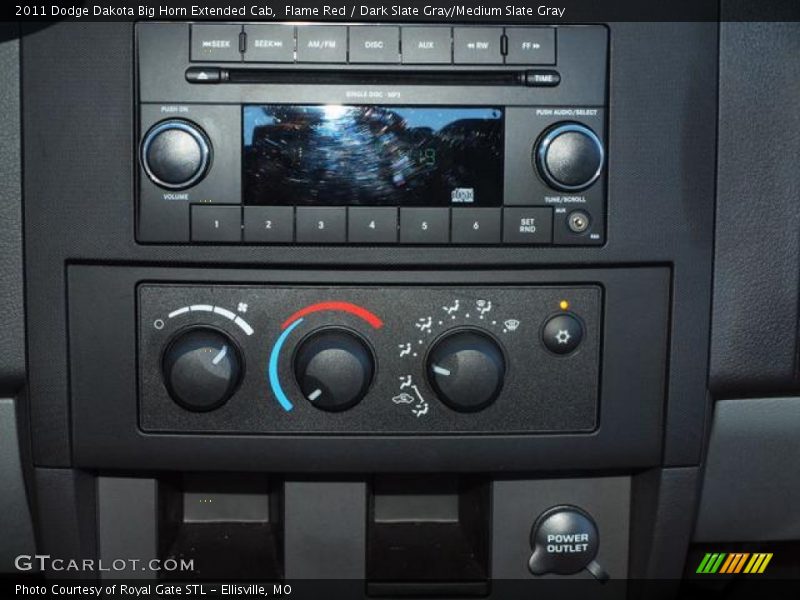Flame Red / Dark Slate Gray/Medium Slate Gray 2011 Dodge Dakota Big Horn Extended Cab