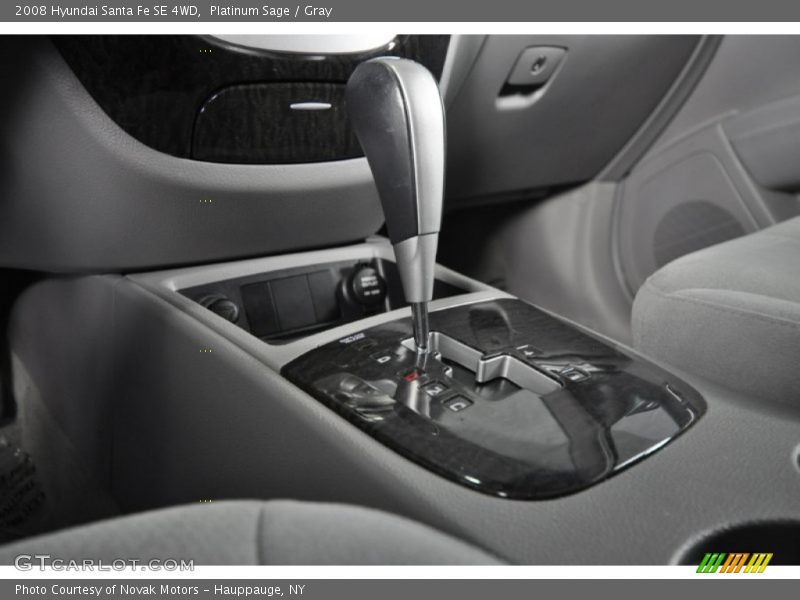 Platinum Sage / Gray 2008 Hyundai Santa Fe SE 4WD