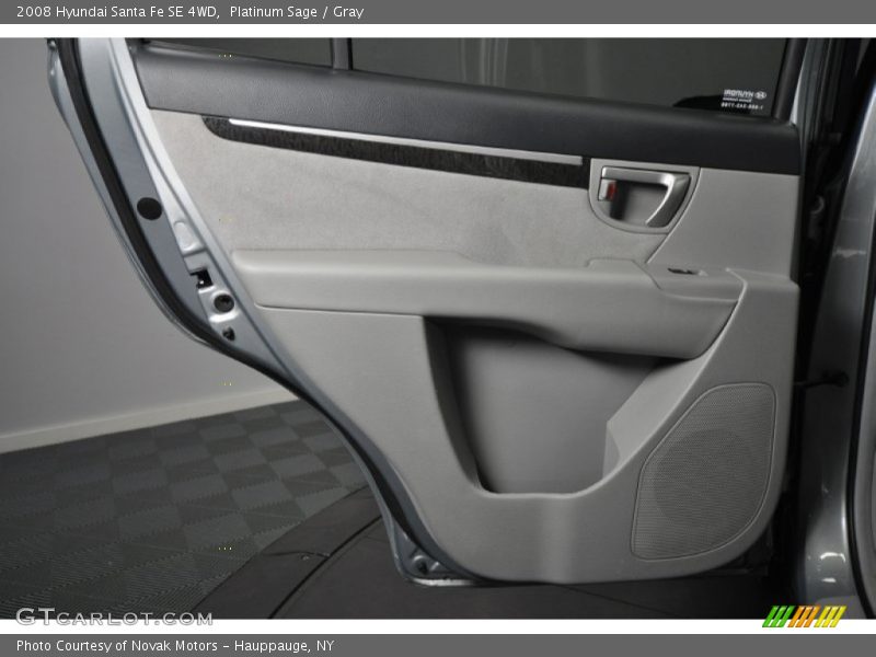 Platinum Sage / Gray 2008 Hyundai Santa Fe SE 4WD