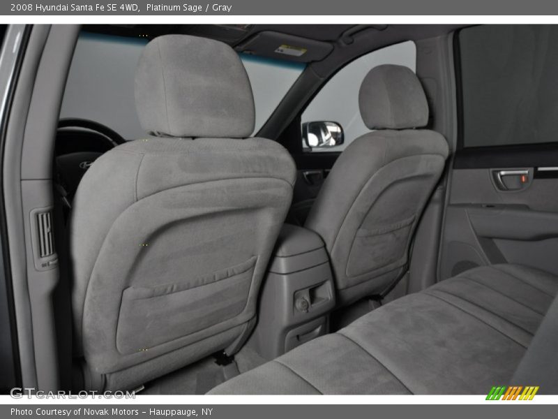 Platinum Sage / Gray 2008 Hyundai Santa Fe SE 4WD