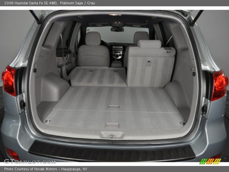 Platinum Sage / Gray 2008 Hyundai Santa Fe SE 4WD