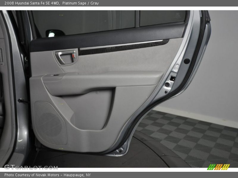 Platinum Sage / Gray 2008 Hyundai Santa Fe SE 4WD