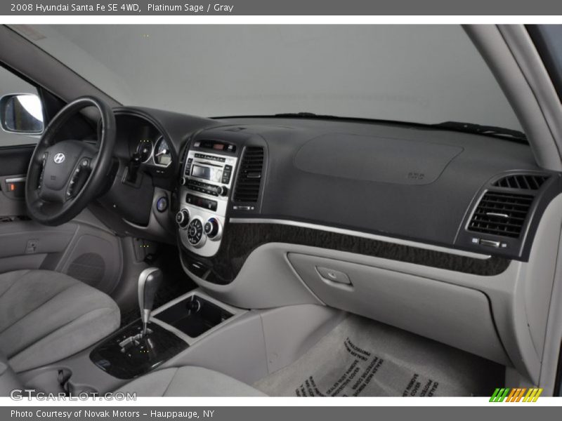 Platinum Sage / Gray 2008 Hyundai Santa Fe SE 4WD