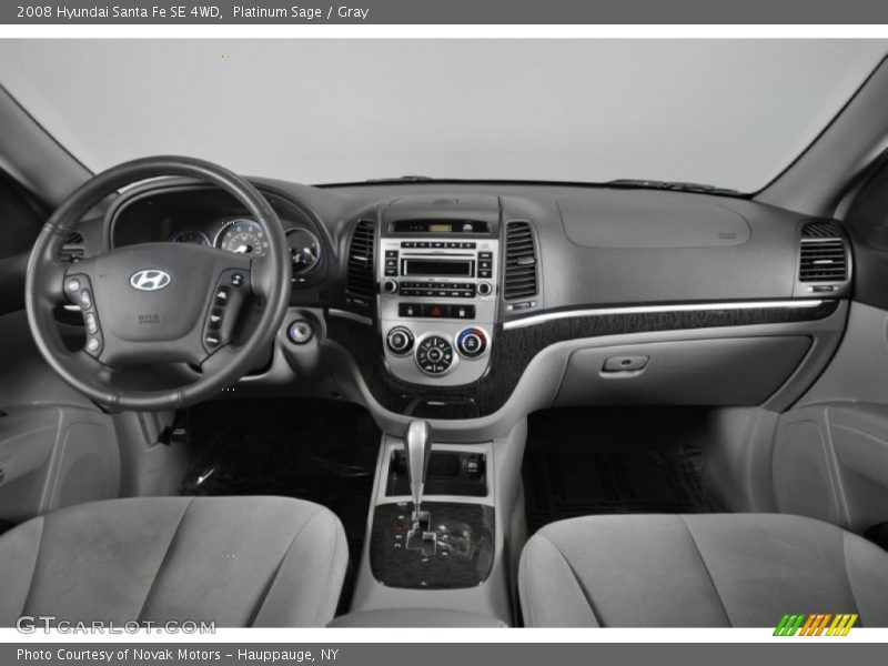 Platinum Sage / Gray 2008 Hyundai Santa Fe SE 4WD