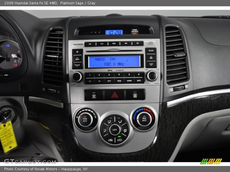 Platinum Sage / Gray 2008 Hyundai Santa Fe SE 4WD