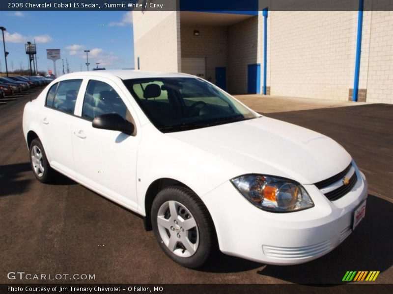 Summit White / Gray 2008 Chevrolet Cobalt LS Sedan