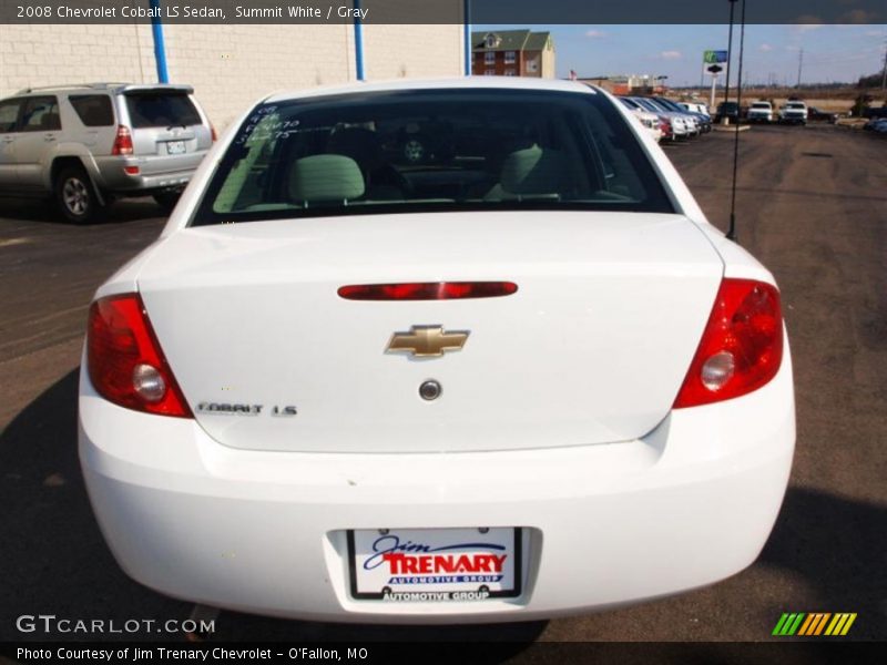 Summit White / Gray 2008 Chevrolet Cobalt LS Sedan