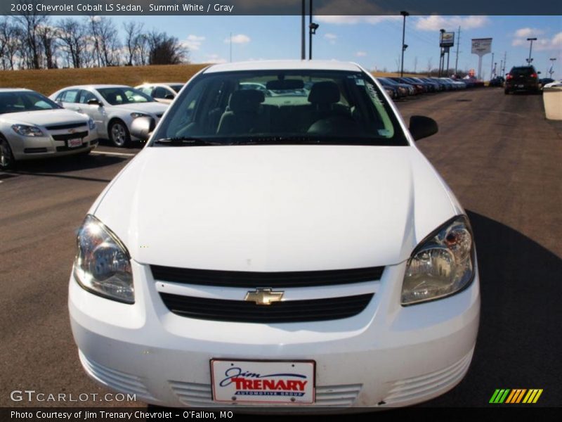 Summit White / Gray 2008 Chevrolet Cobalt LS Sedan