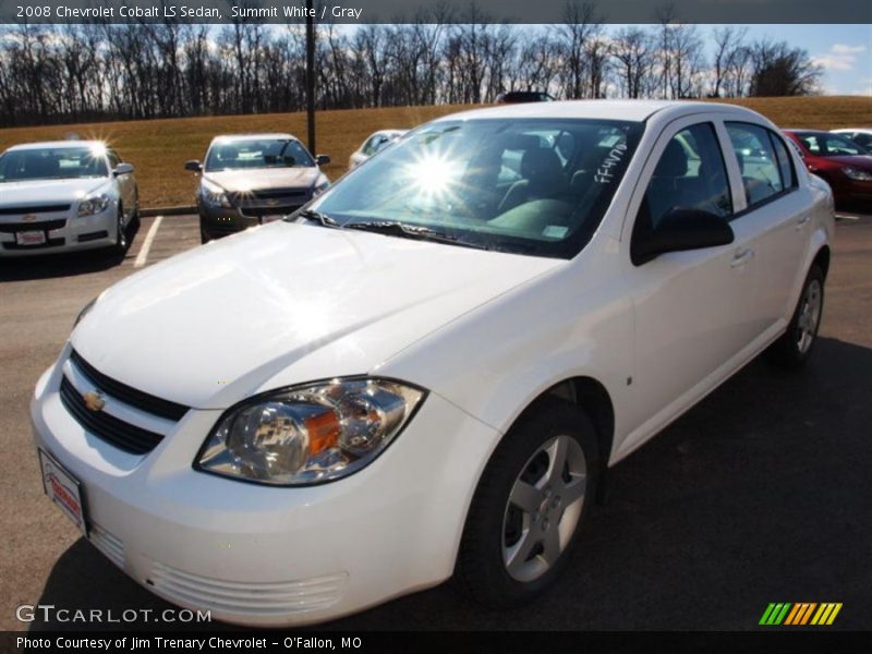 Summit White / Gray 2008 Chevrolet Cobalt LS Sedan