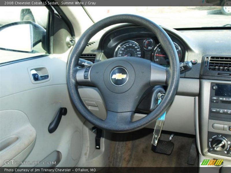Summit White / Gray 2008 Chevrolet Cobalt LS Sedan