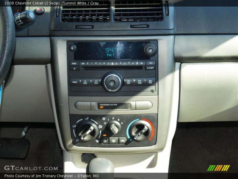 Summit White / Gray 2008 Chevrolet Cobalt LS Sedan