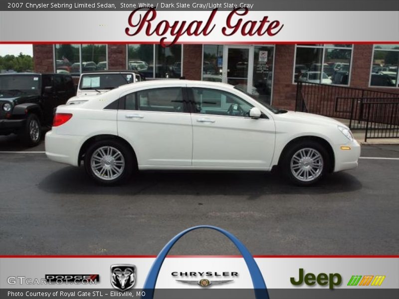 Stone White / Dark Slate Gray/Light Slate Gray 2007 Chrysler Sebring Limited Sedan