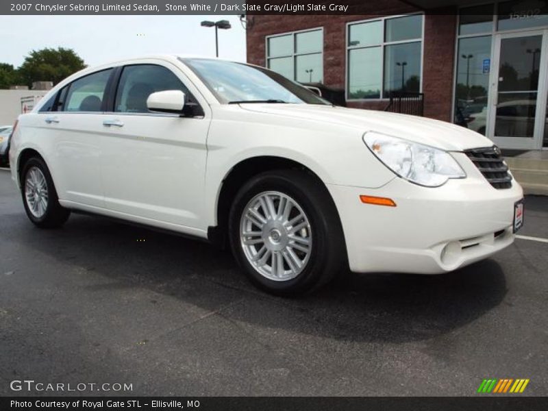 Stone White / Dark Slate Gray/Light Slate Gray 2007 Chrysler Sebring Limited Sedan