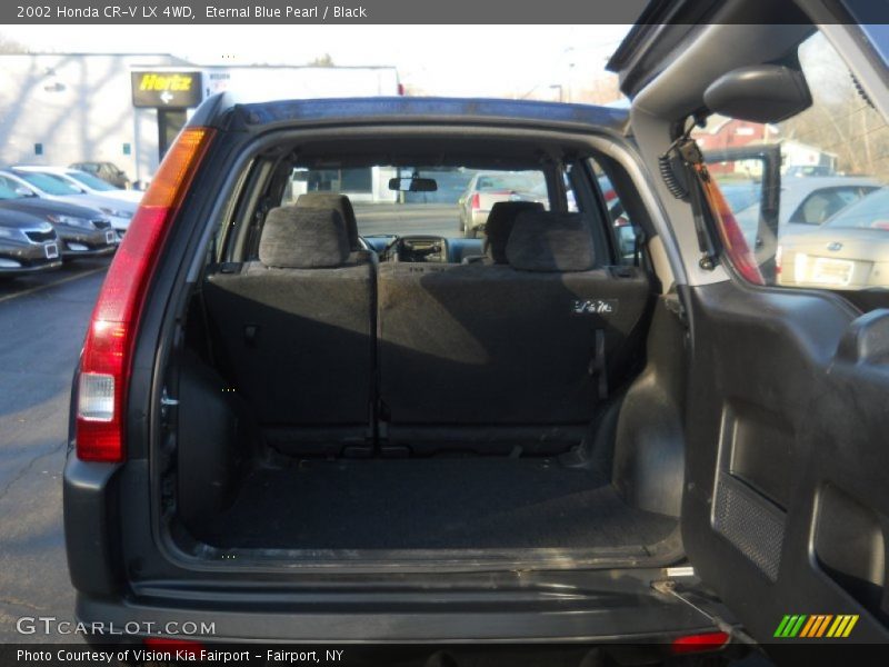 Eternal Blue Pearl / Black 2002 Honda CR-V LX 4WD