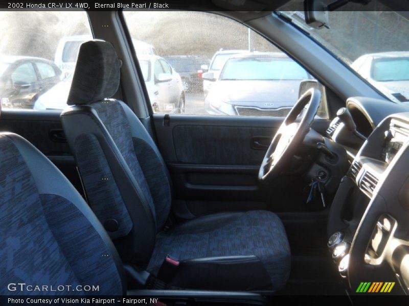 Eternal Blue Pearl / Black 2002 Honda CR-V LX 4WD
