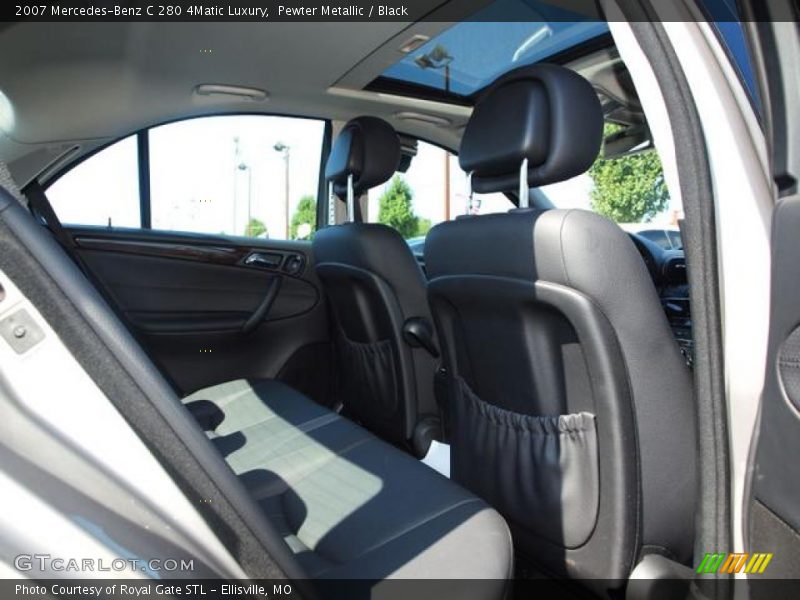 Pewter Metallic / Black 2007 Mercedes-Benz C 280 4Matic Luxury