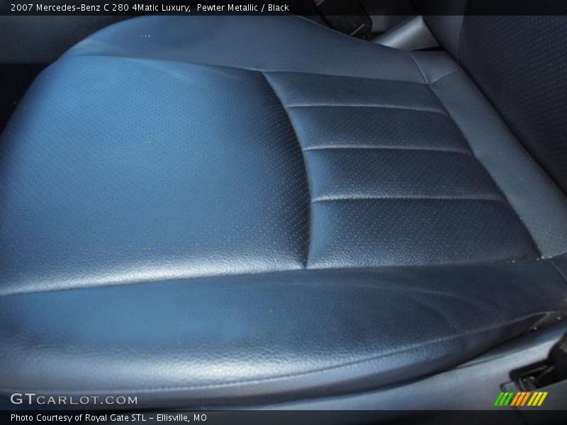 Pewter Metallic / Black 2007 Mercedes-Benz C 280 4Matic Luxury