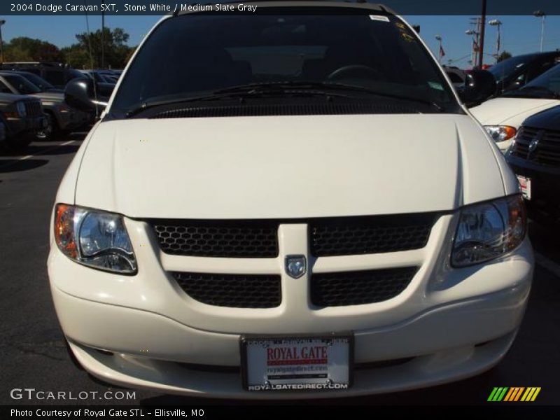 Stone White / Medium Slate Gray 2004 Dodge Caravan SXT