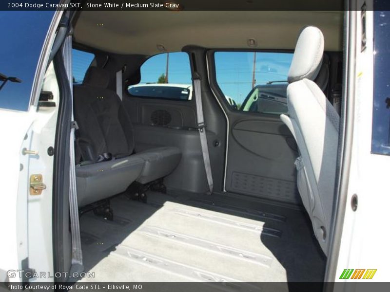 Stone White / Medium Slate Gray 2004 Dodge Caravan SXT
