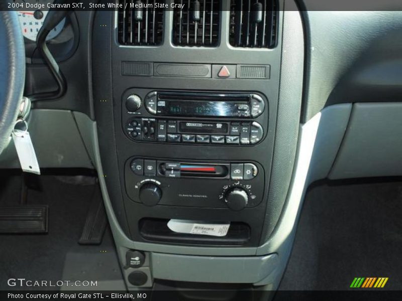 Stone White / Medium Slate Gray 2004 Dodge Caravan SXT