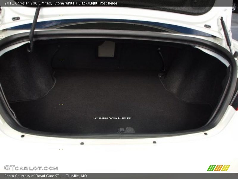 Stone White / Black/Light Frost Beige 2011 Chrysler 200 Limited