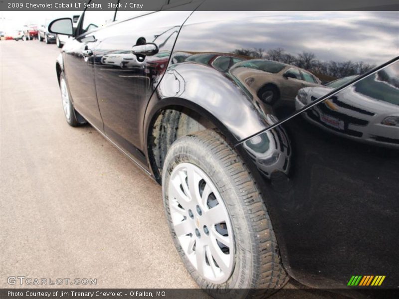 Black / Gray 2009 Chevrolet Cobalt LT Sedan