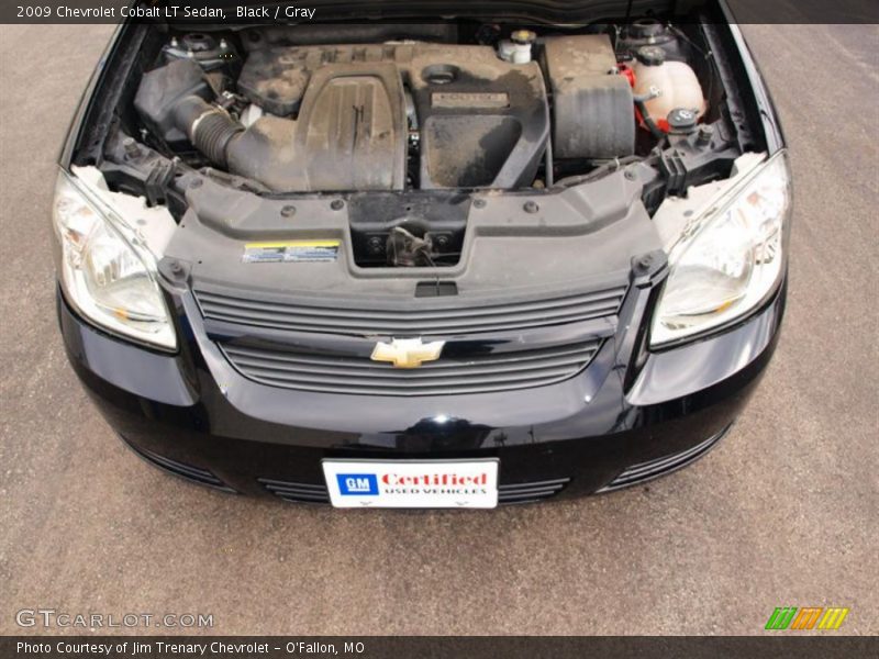 Black / Gray 2009 Chevrolet Cobalt LT Sedan