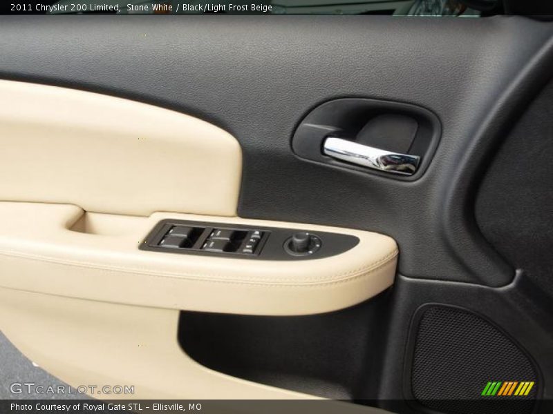 Stone White / Black/Light Frost Beige 2011 Chrysler 200 Limited