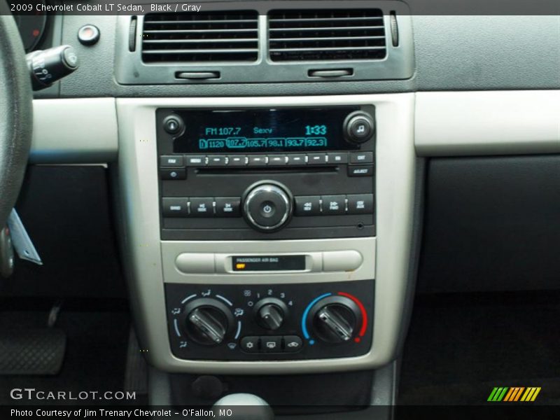 Black / Gray 2009 Chevrolet Cobalt LT Sedan