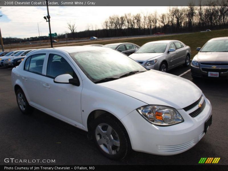Summit White / Gray 2008 Chevrolet Cobalt LT Sedan