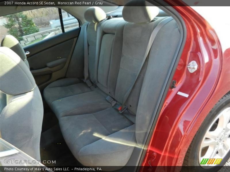 Moroccan Red Pearl / Gray 2007 Honda Accord SE Sedan