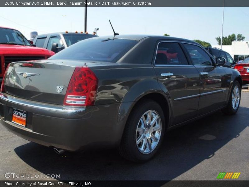 Dark Titanium Metallic / Dark Khaki/Light Graystone 2008 Chrysler 300 C HEMI