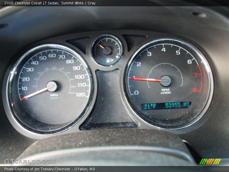 Summit White / Gray 2008 Chevrolet Cobalt LT Sedan