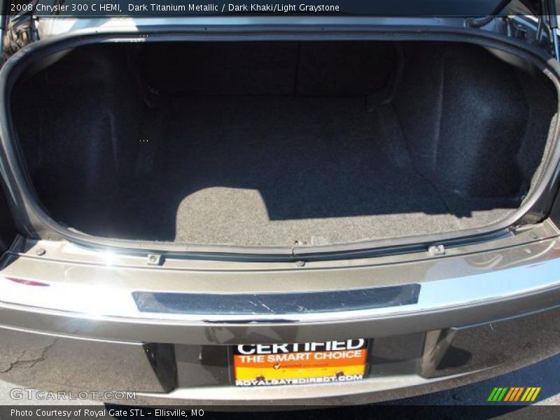 Dark Titanium Metallic / Dark Khaki/Light Graystone 2008 Chrysler 300 C HEMI
