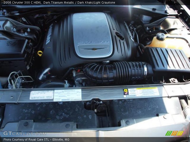 Dark Titanium Metallic / Dark Khaki/Light Graystone 2008 Chrysler 300 C HEMI