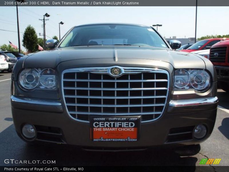 Dark Titanium Metallic / Dark Khaki/Light Graystone 2008 Chrysler 300 C HEMI