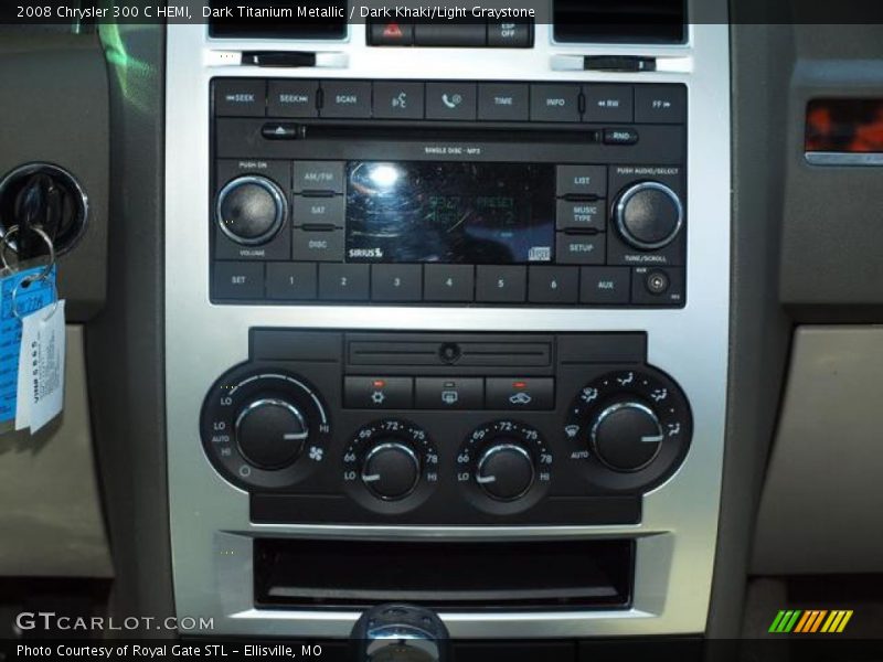 Dark Titanium Metallic / Dark Khaki/Light Graystone 2008 Chrysler 300 C HEMI