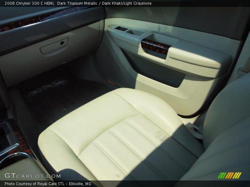 Dark Titanium Metallic / Dark Khaki/Light Graystone 2008 Chrysler 300 C HEMI