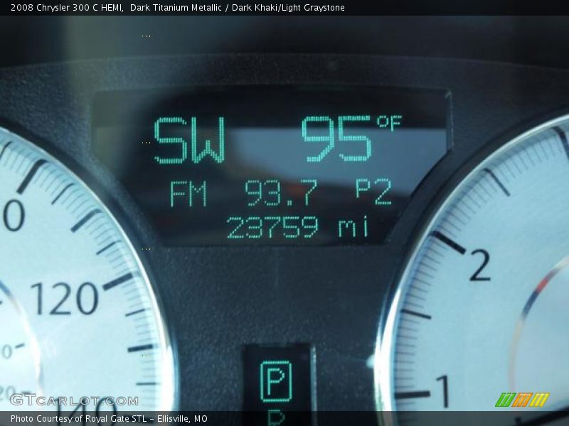 Dark Titanium Metallic / Dark Khaki/Light Graystone 2008 Chrysler 300 C HEMI