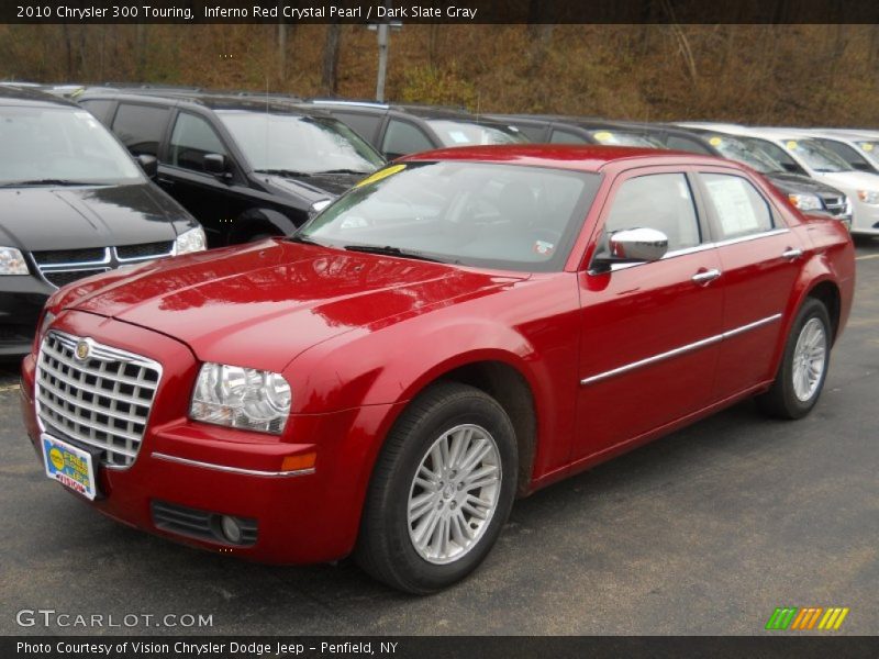 Inferno Red Crystal Pearl / Dark Slate Gray 2010 Chrysler 300 Touring