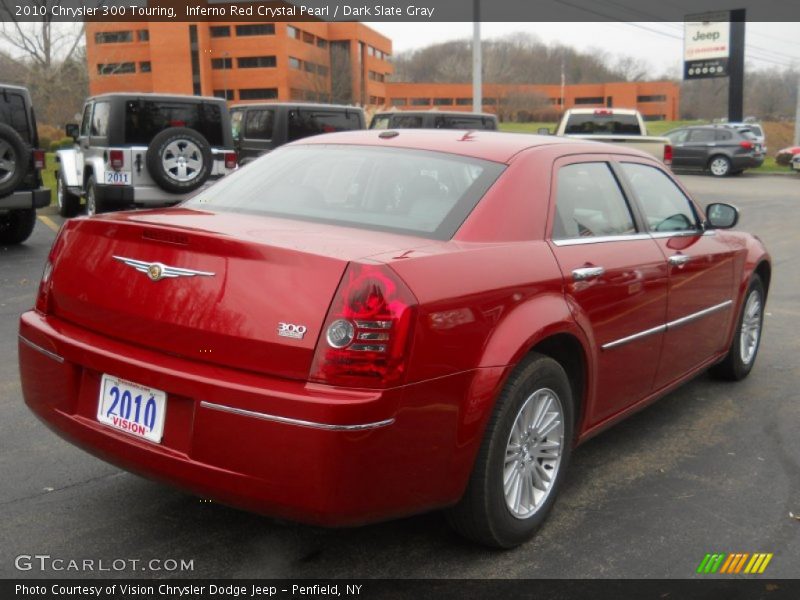 Inferno Red Crystal Pearl / Dark Slate Gray 2010 Chrysler 300 Touring