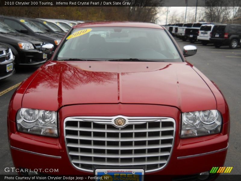 Inferno Red Crystal Pearl / Dark Slate Gray 2010 Chrysler 300 Touring